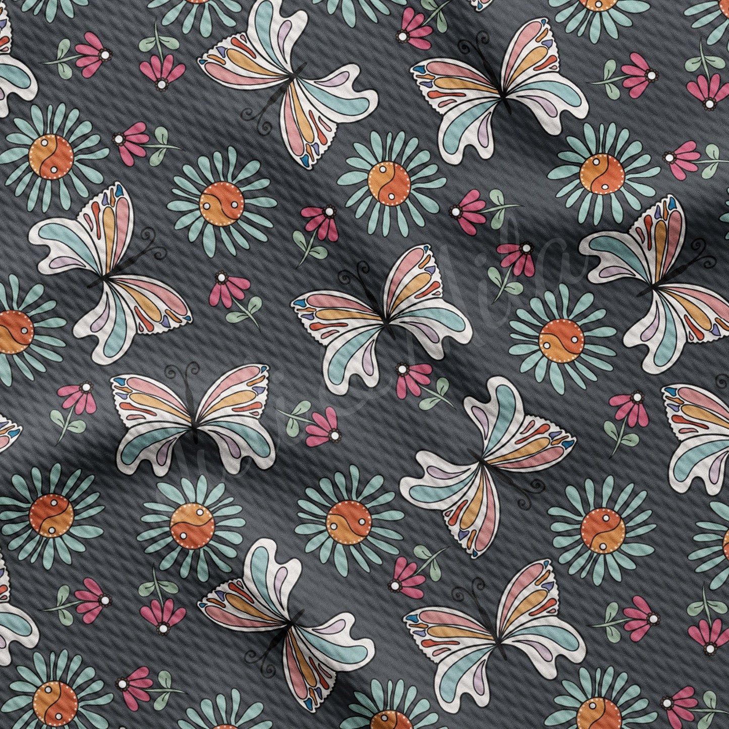 Butterflies Bullet Fabric AA457