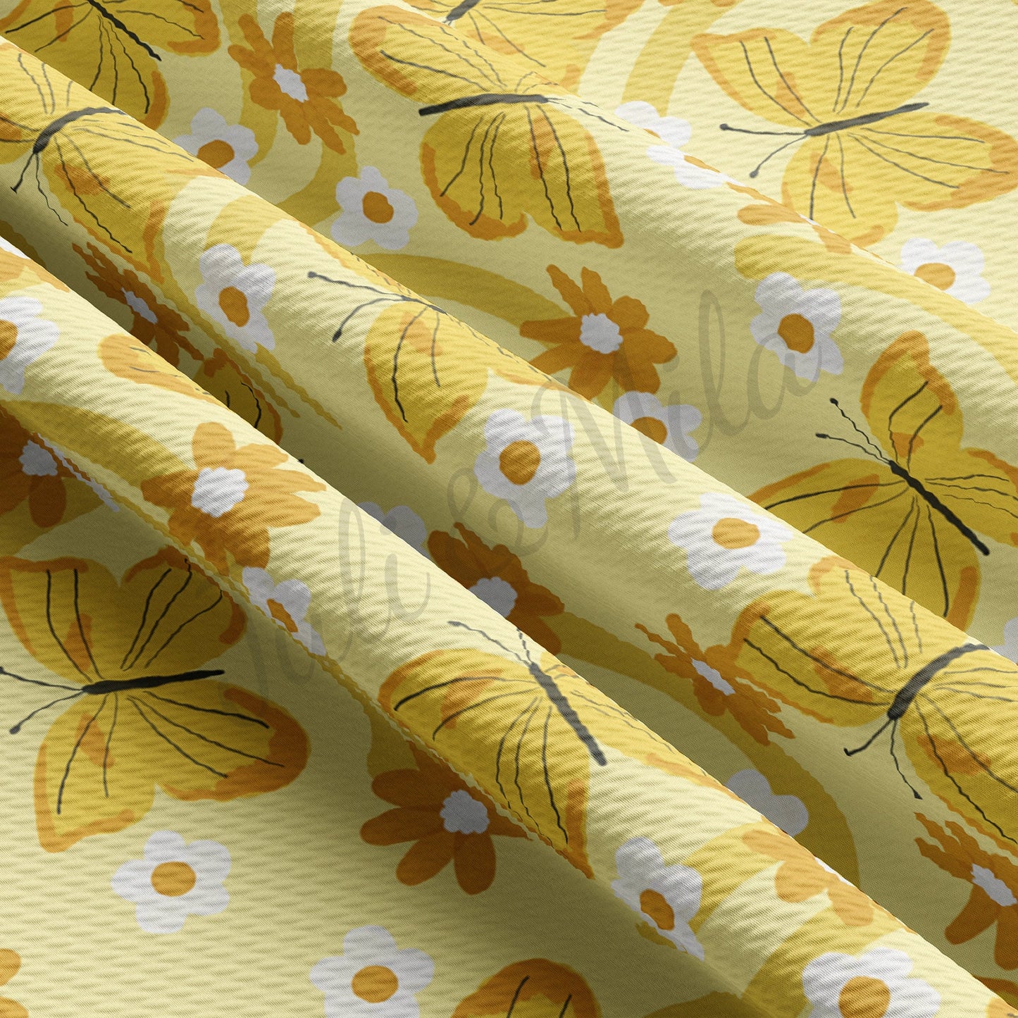 Butterflies Bullet Fabric AA488