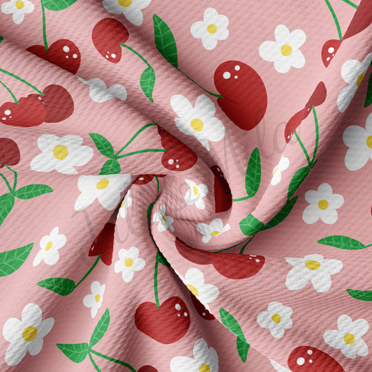 Cherry Summer Bullet Textured Fabric AA594