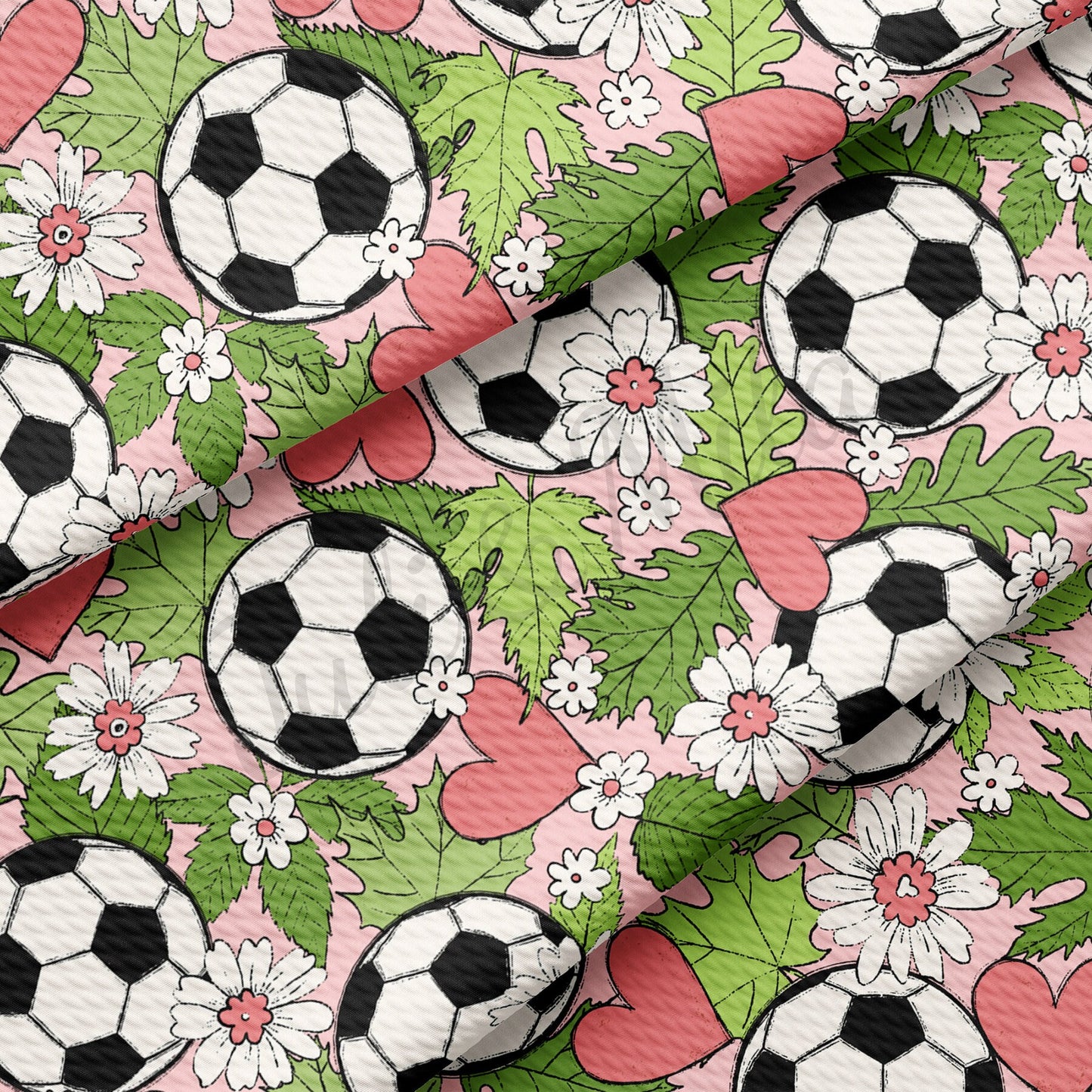 Soccer Floral Bullet Fabric AA613