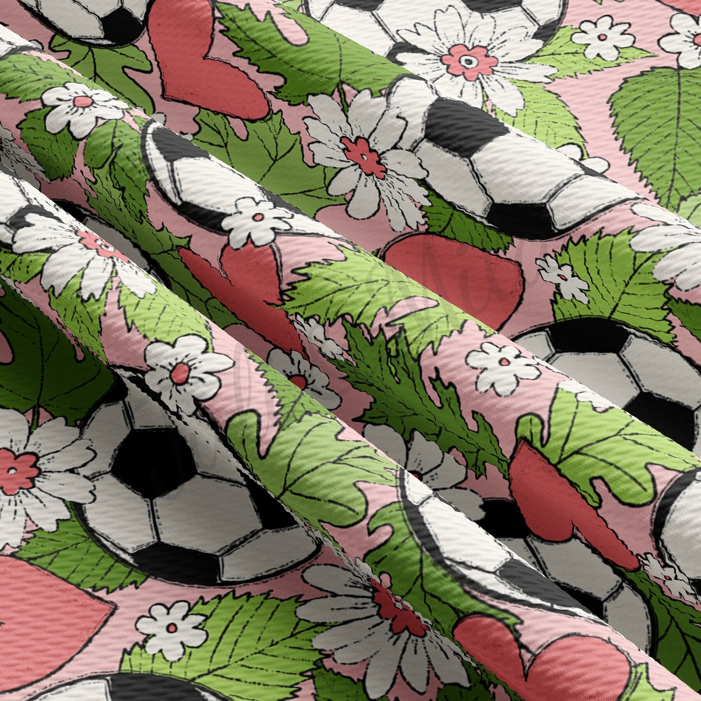 Soccer Floral Bullet Fabric AA613