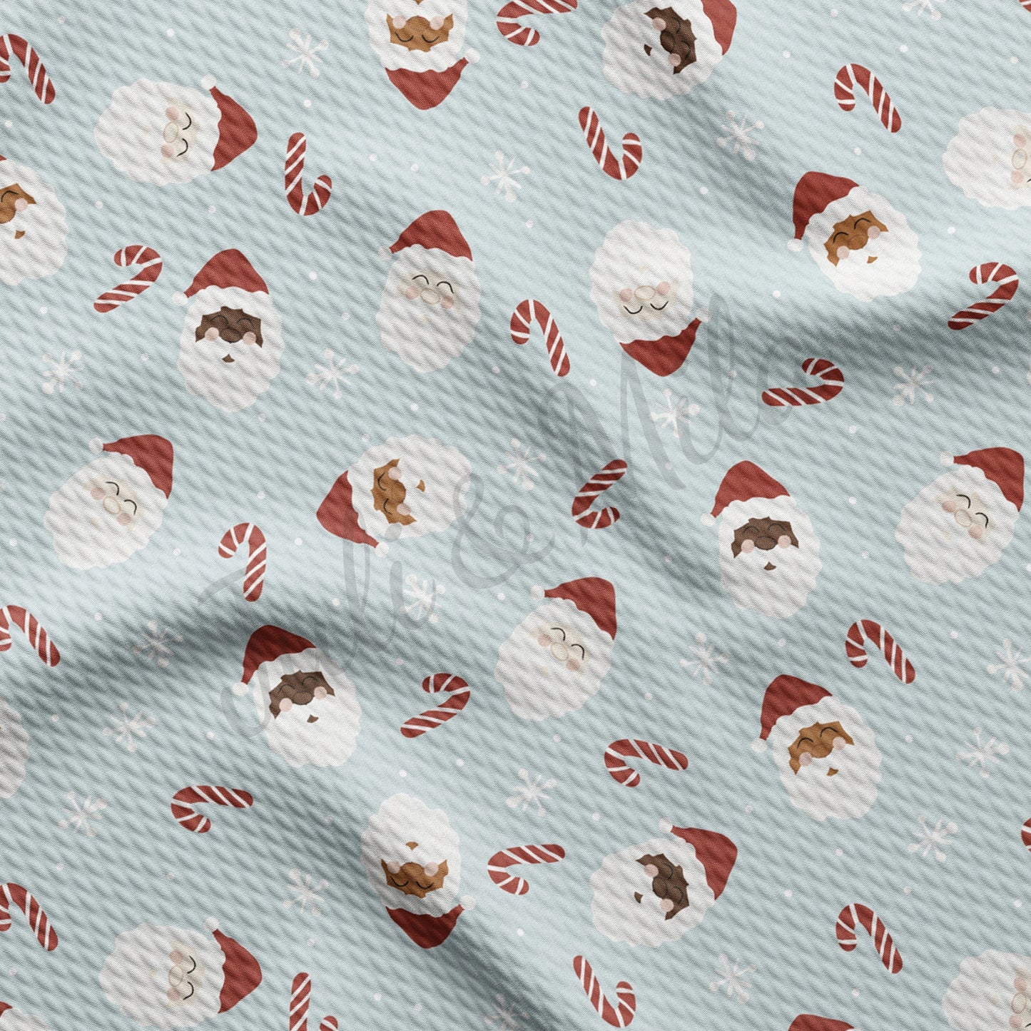 Santa Christmas Bullet Fabric AA700