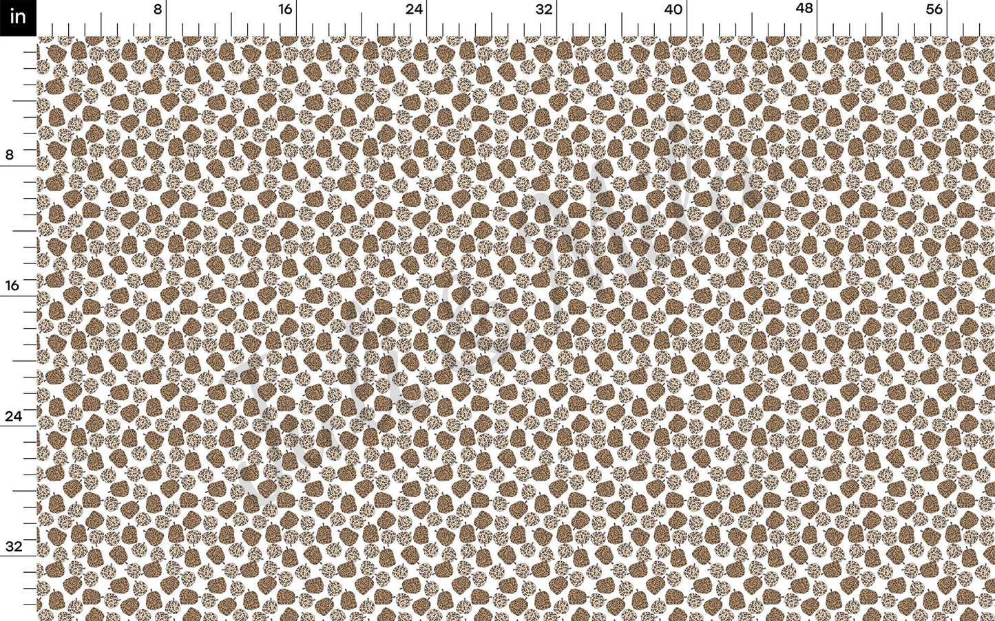 Leopard Cheetah Pumpkin Fall Bullet Fabric AA712