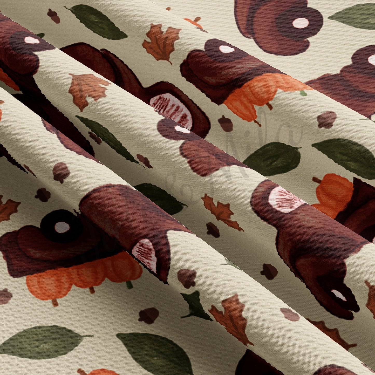 Fall Autumn Truck Pumpkin Bullet Fabric AA731