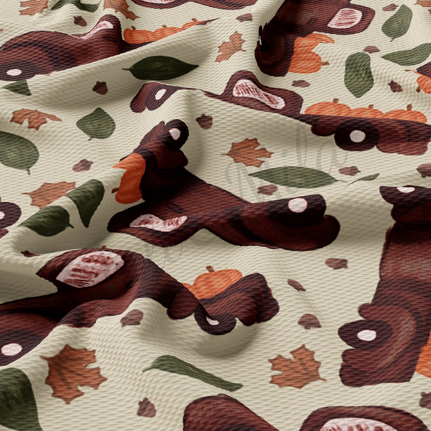 Fall Autumn Truck Pumpkin Bullet Fabric AA731