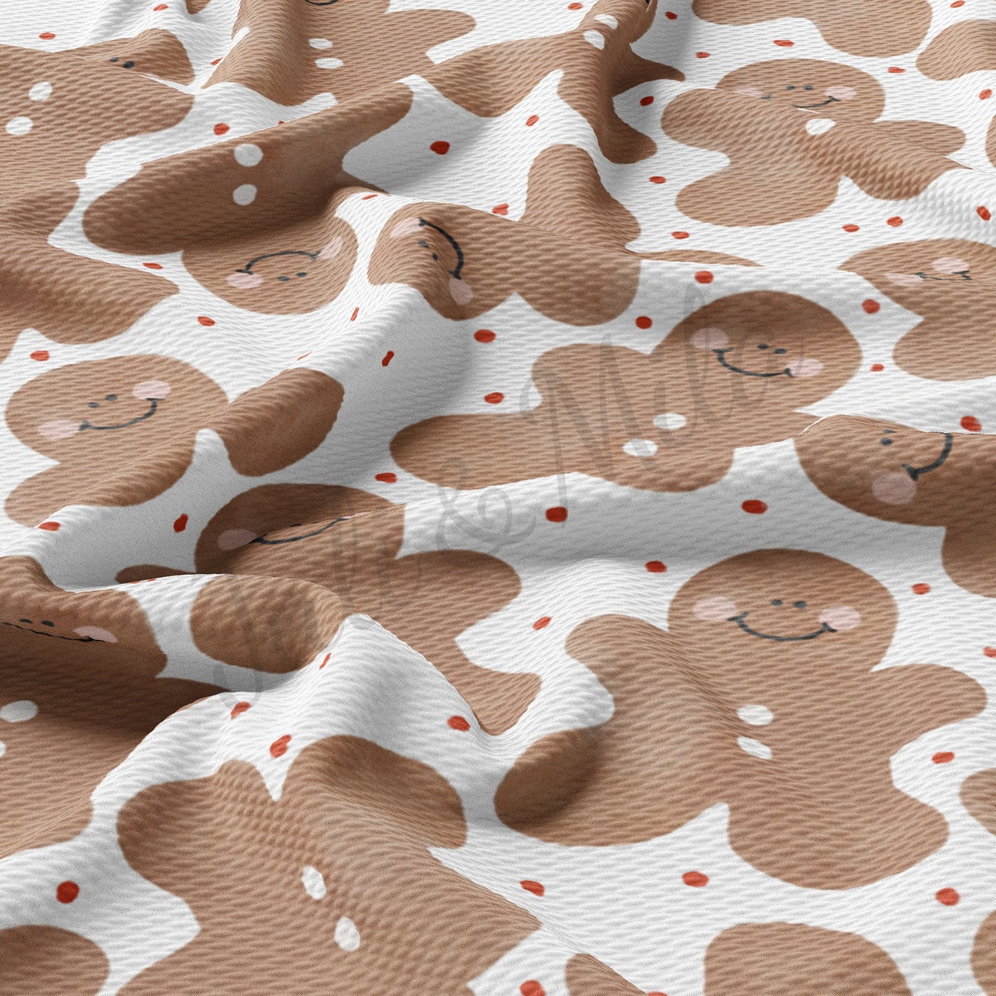 Gingerbread Christmas Bullet Fabric AA710