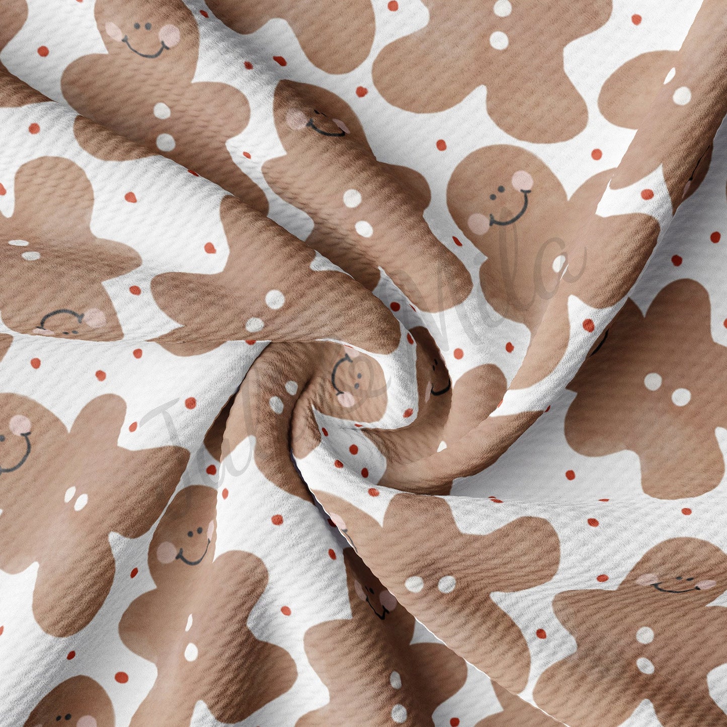 Gingerbread Christmas Bullet Fabric AA710