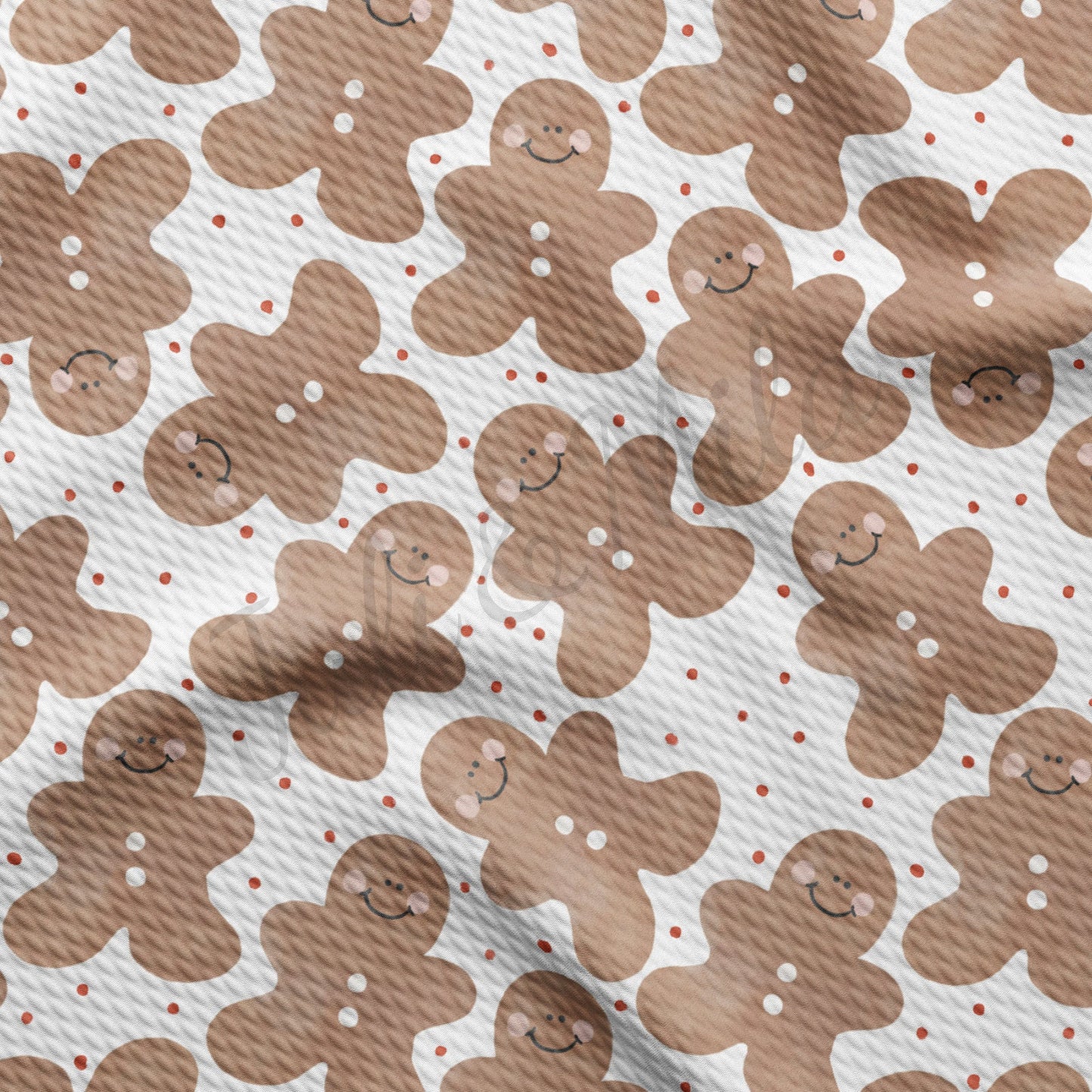 Gingerbread Christmas Bullet Fabric AA710