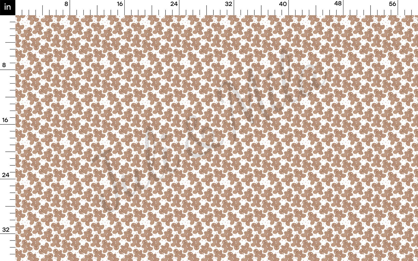 Gingerbread Christmas Bullet Fabric AA710