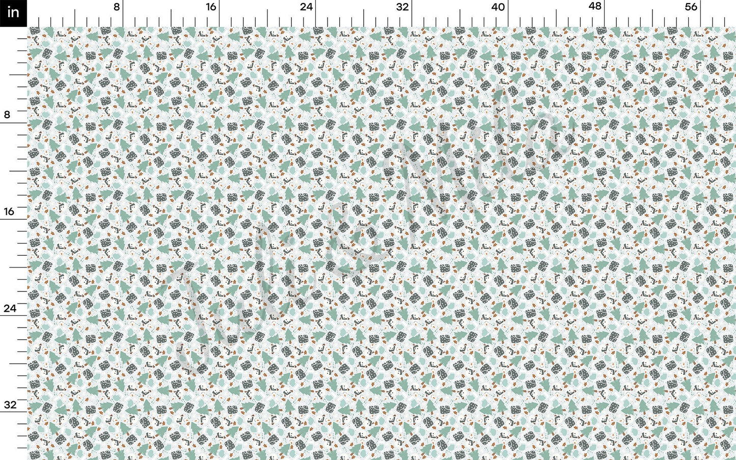 Christmas Snowman Bullet Fabric AA711