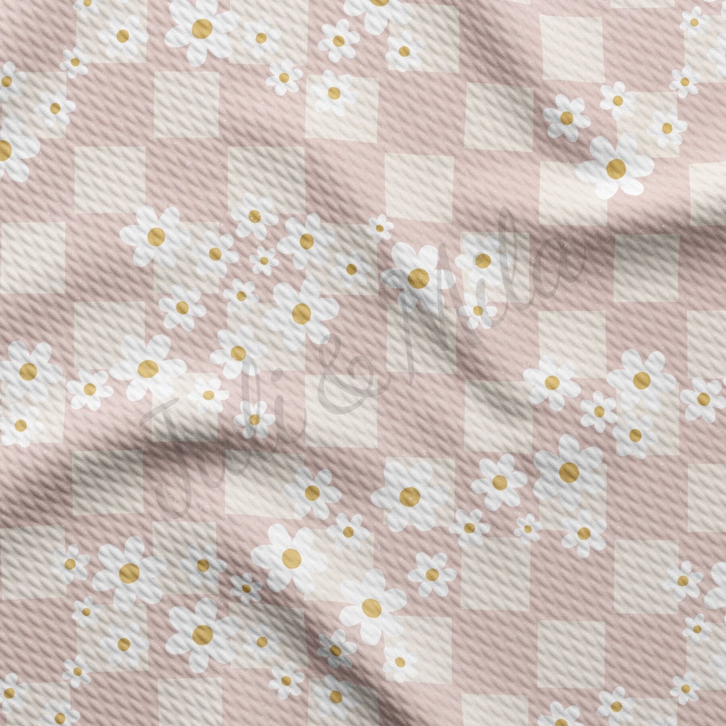 Floral Checkered Bullet Fabric AA722