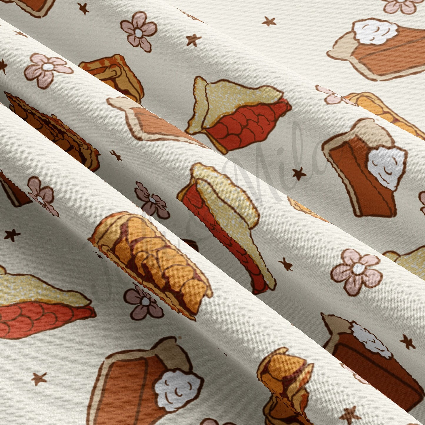 Thanksgiving Pie Fall Autumn Bullet Fabric AA725