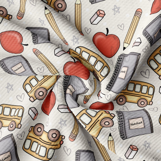 Back to School Bullet Textured Fabric AA838