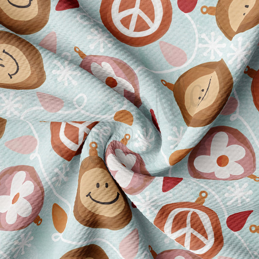 Christmas Bullet Textured Fabric AA940