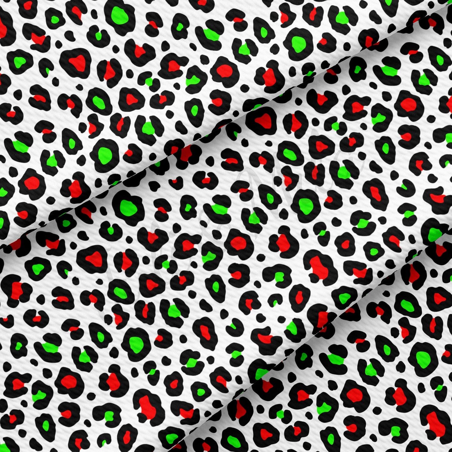 Christmas Cheetah Bullet Textured Fabric AA949