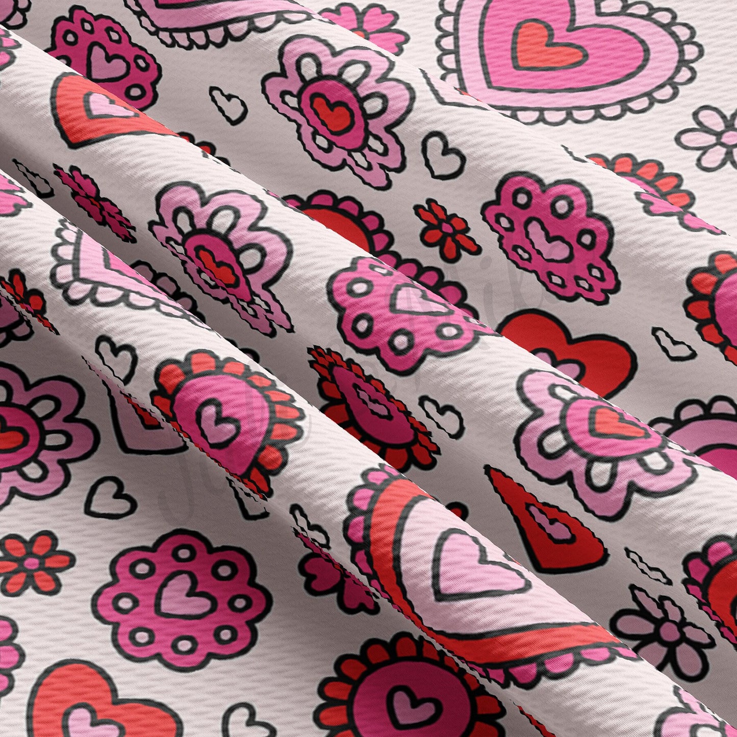 Valentines Day Bullet Textured Fabric AA951