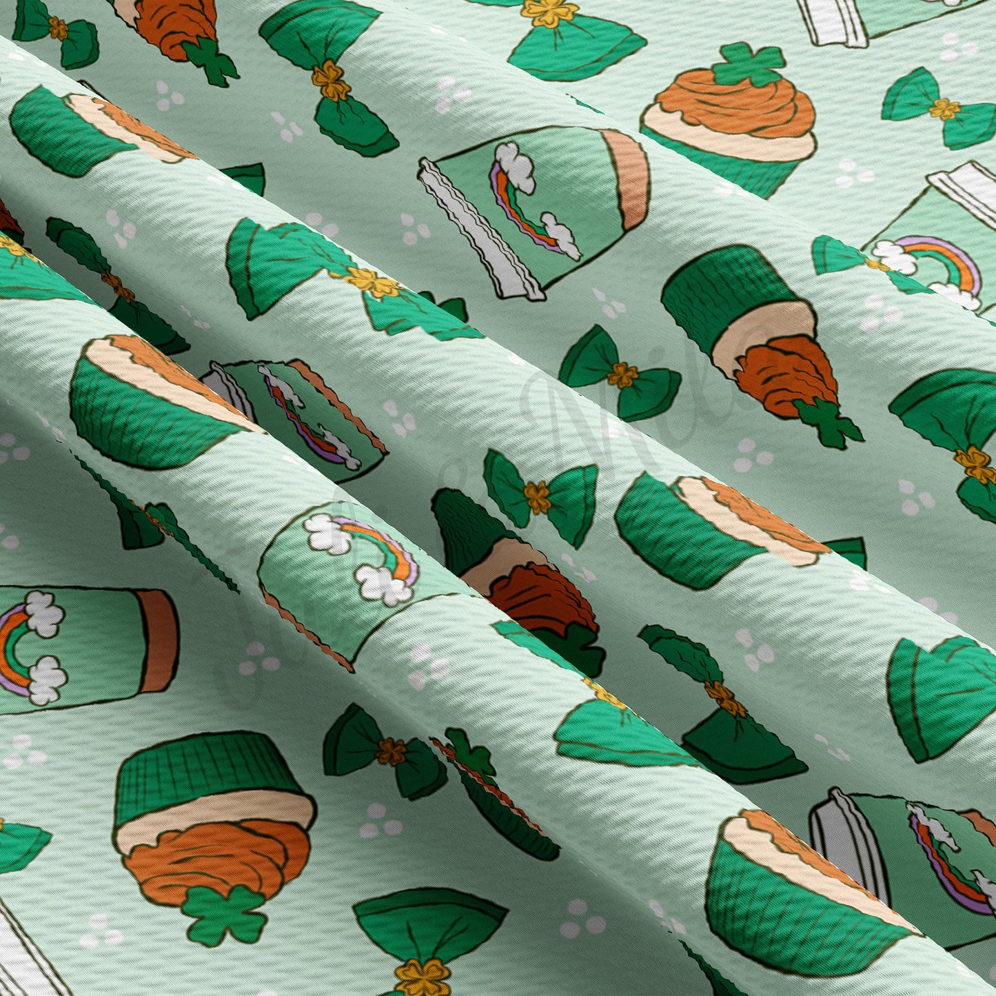 St Patricks Bullet Textured Fabric AA996