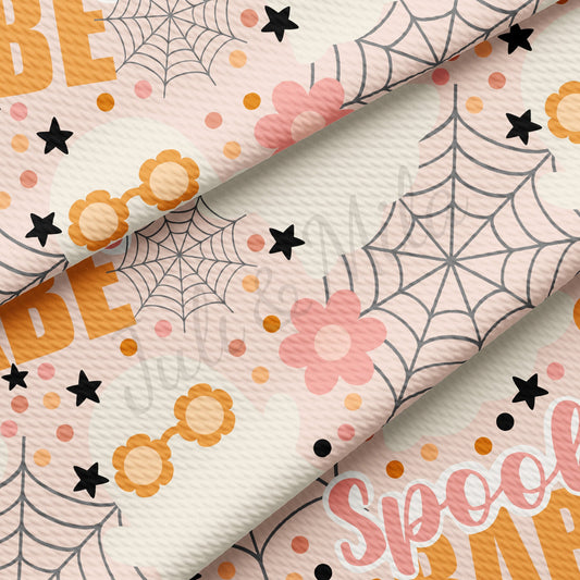 Spooky Babe Pumpkin Bullet Fabric AA1008