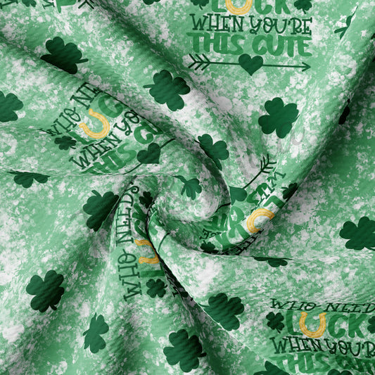 St.Patricks Day Bullet Textured Fabric AA1017