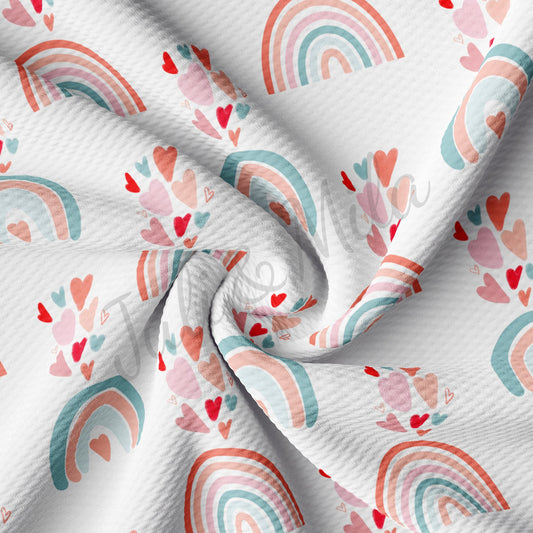 Valentines Day Rainbow Bullet Fabric AA1071