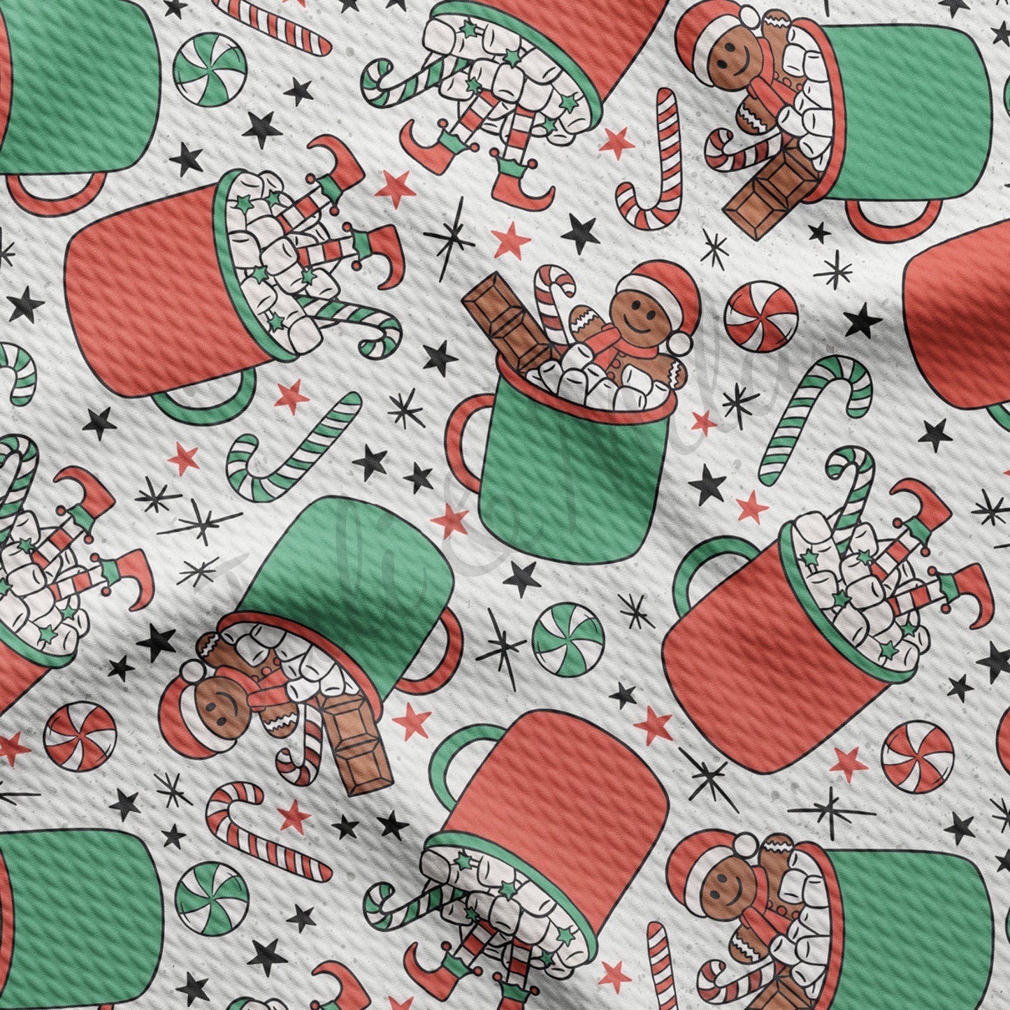 Christmas Textured Fabric AA1072