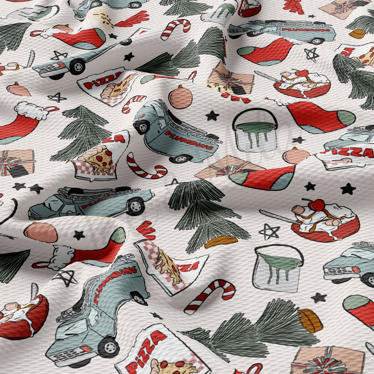 Christmas Bullet Textured Fabric AA931