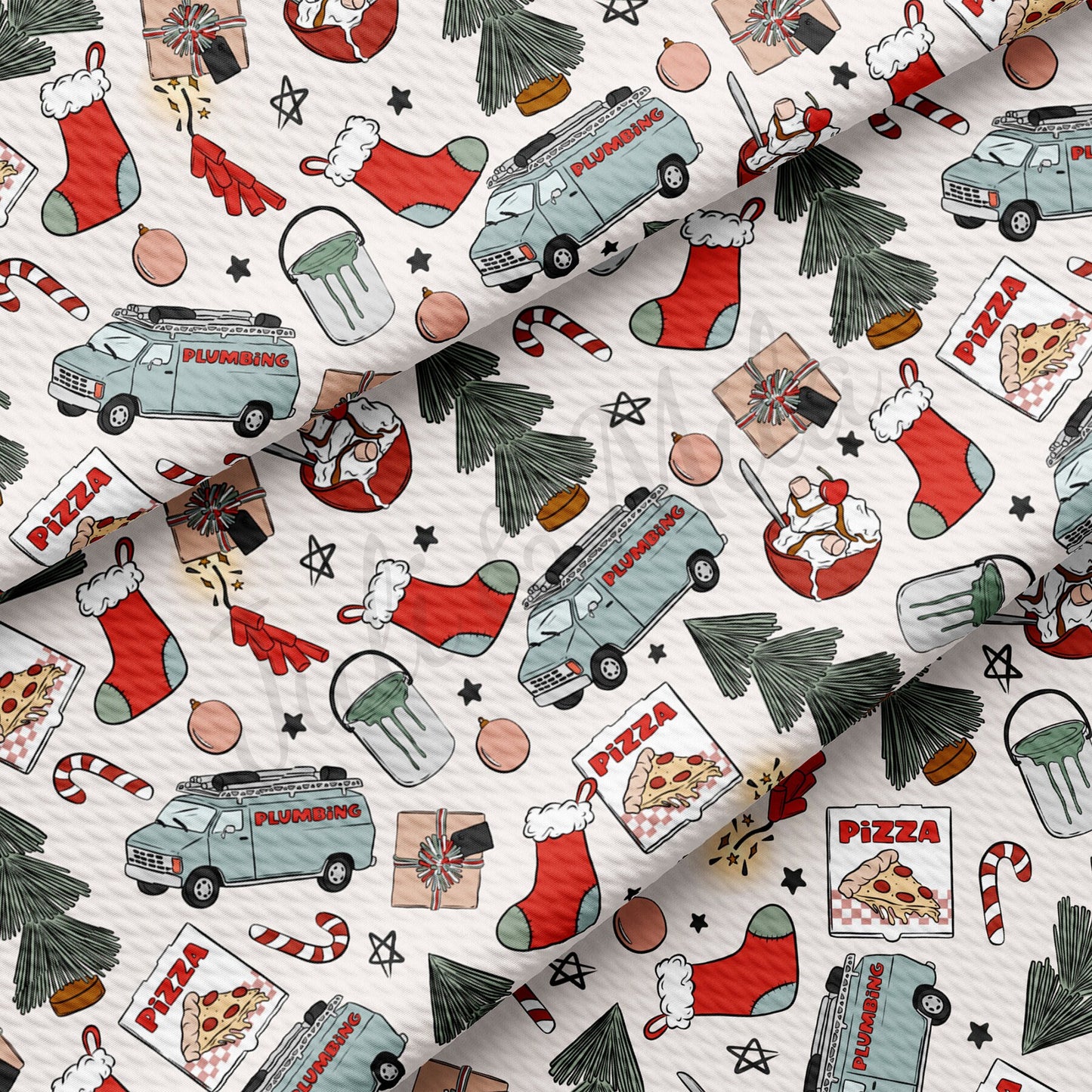 Christmas Bullet Textured Fabric AA931