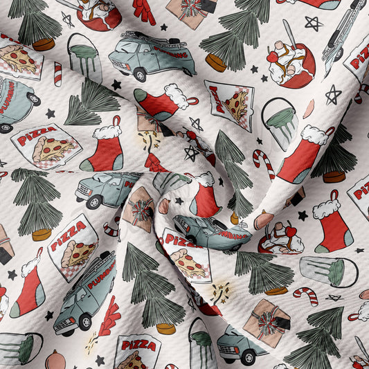 Christmas Bullet Textured Fabric AA931