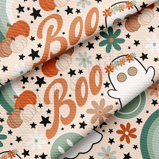 Boo Ghosts Bullet Textured Fabric AA936