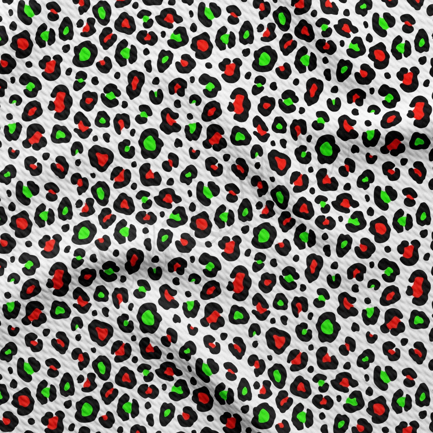 Christmas Cheetah Bullet Textured Fabric AA949