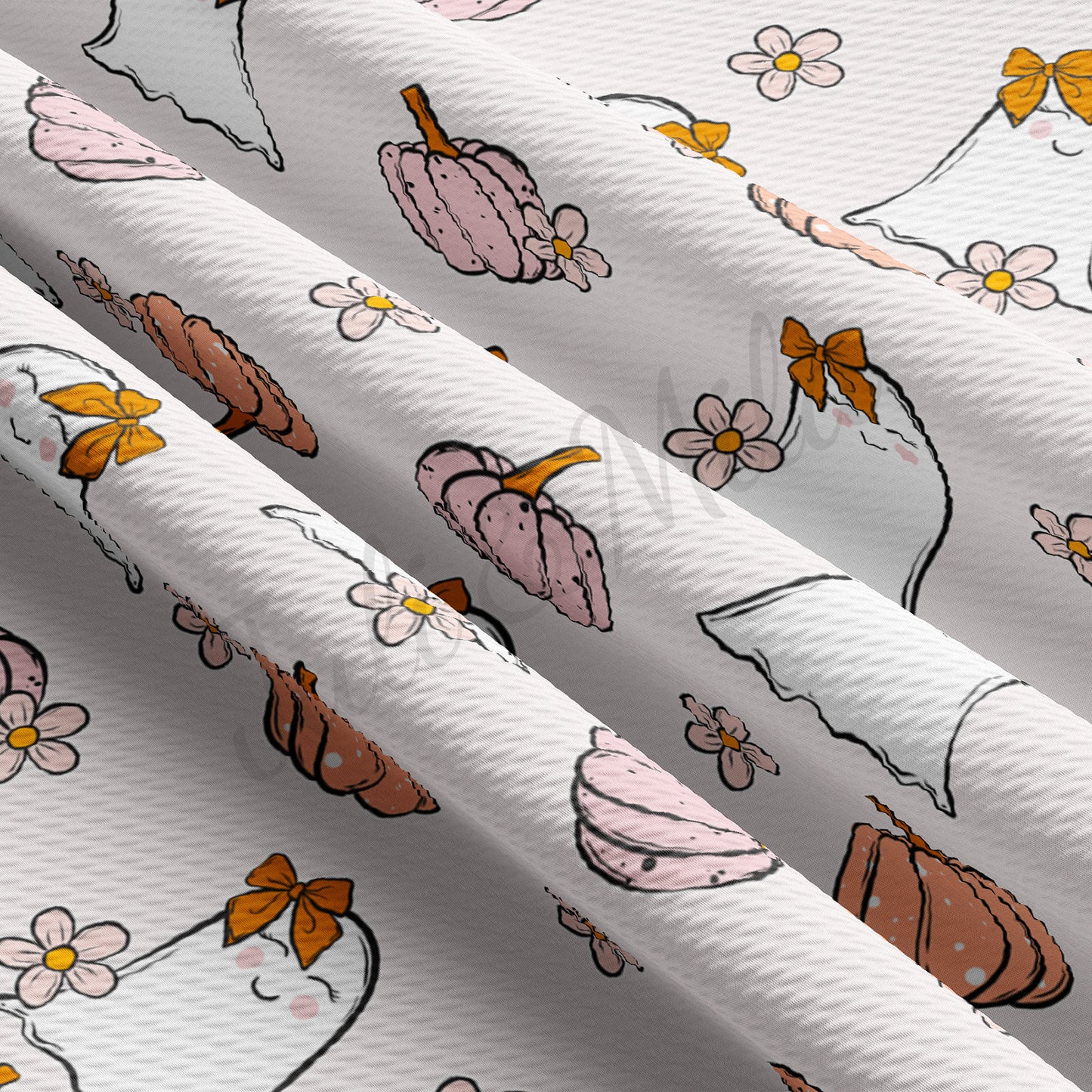 Pumpkin Bullet Textured Fabric AA961