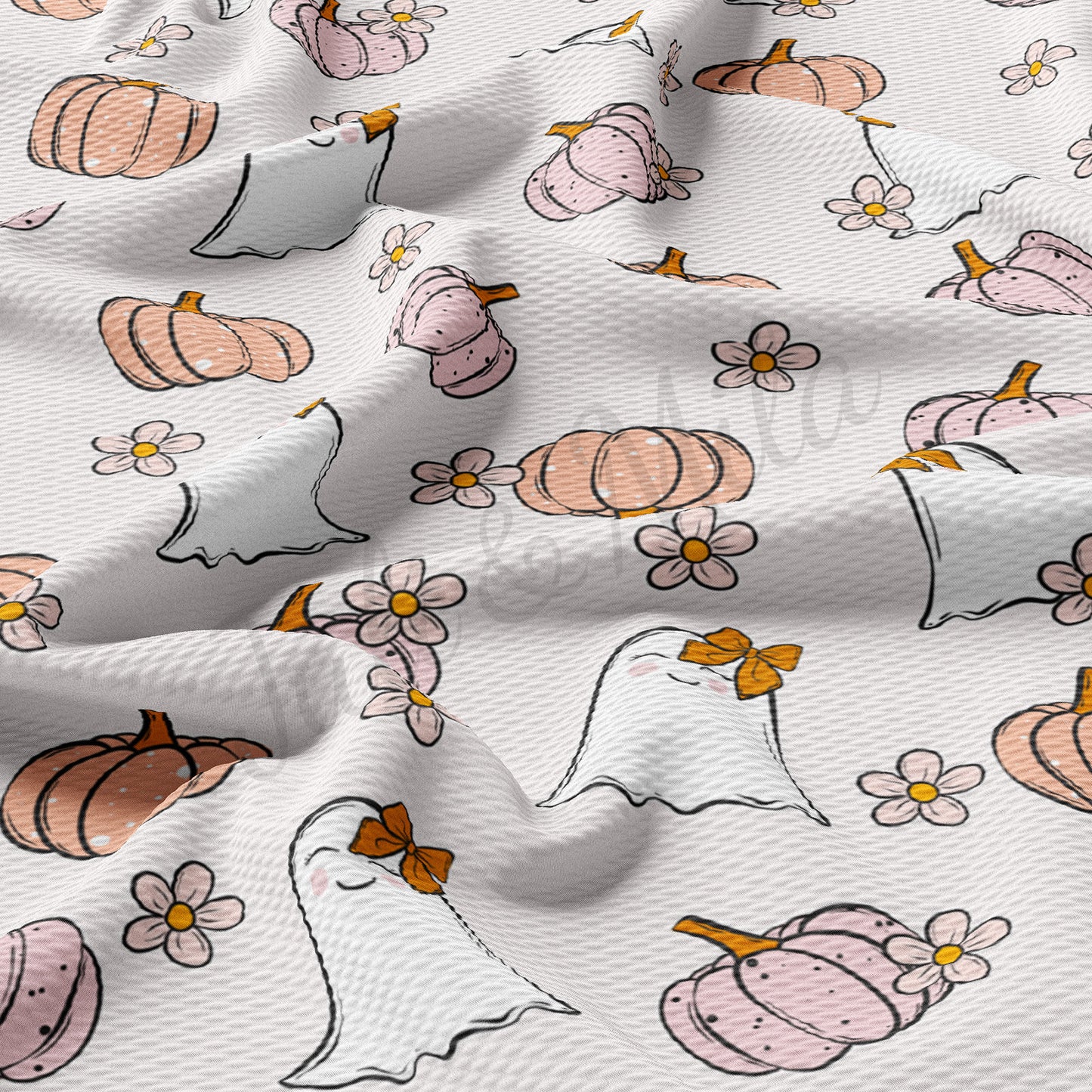 Pumpkin Bullet Textured Fabric AA961