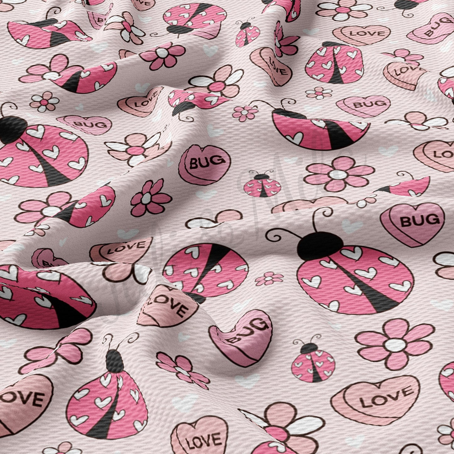 Valentines Day Bullet Textured Fabric AA979