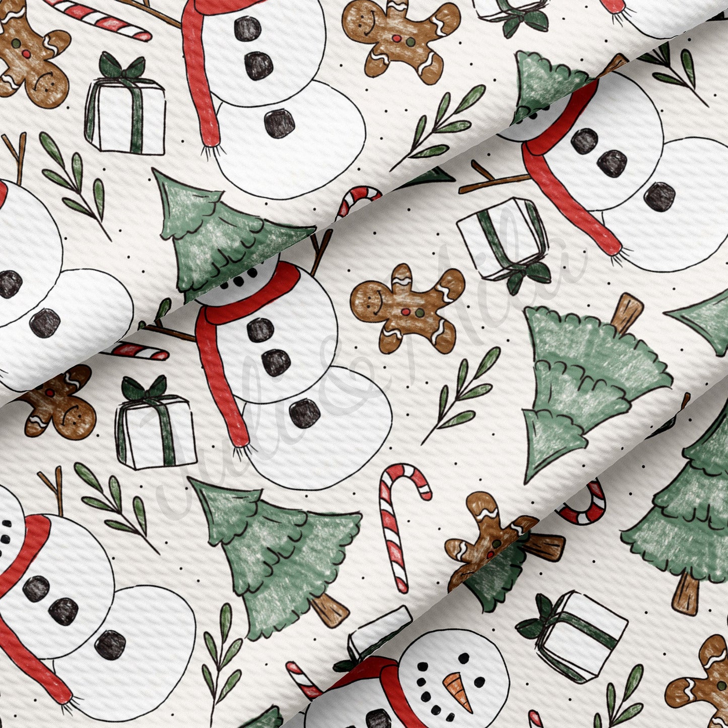 Christmas Bullet Textured Fabric AA1005