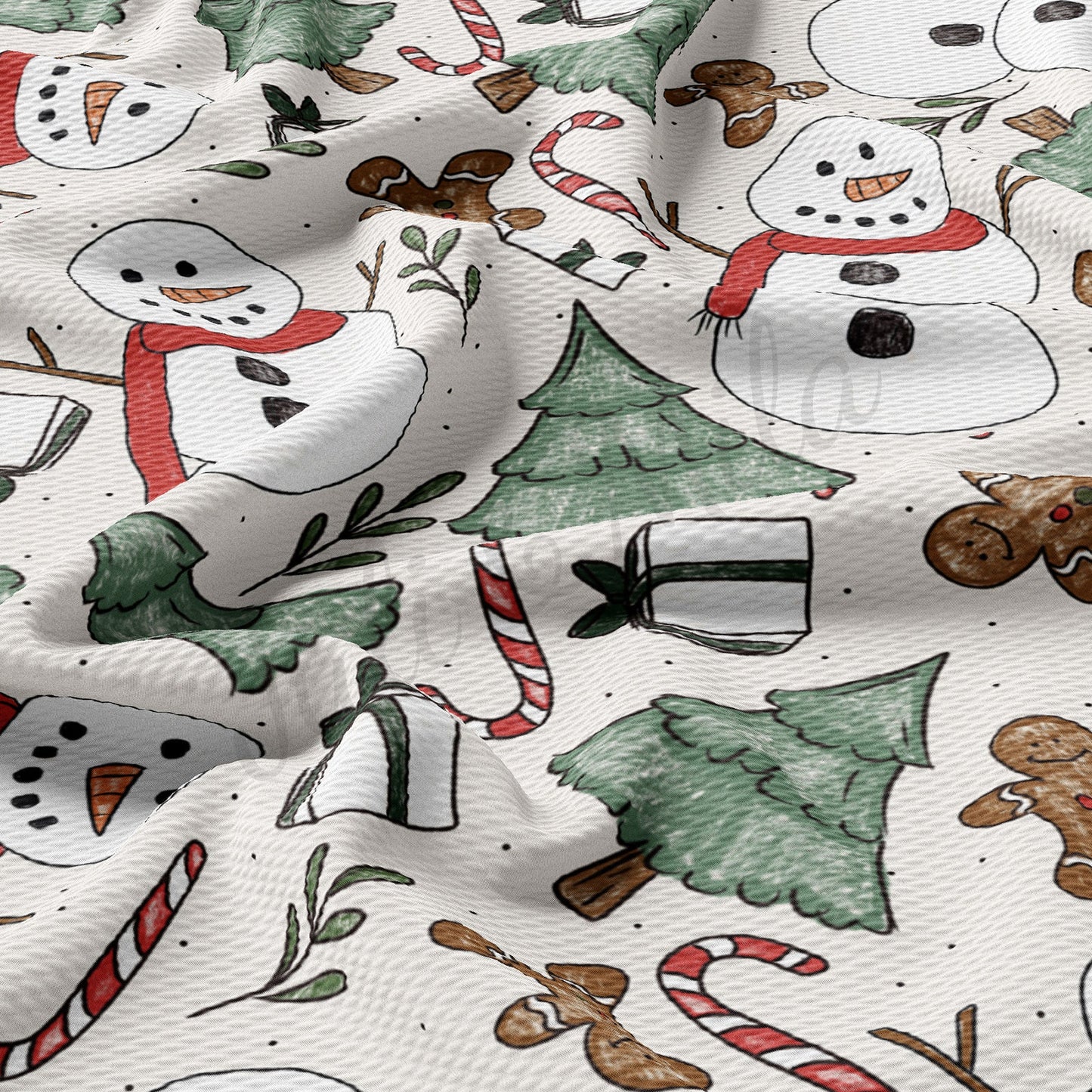 Christmas Bullet Textured Fabric AA1005