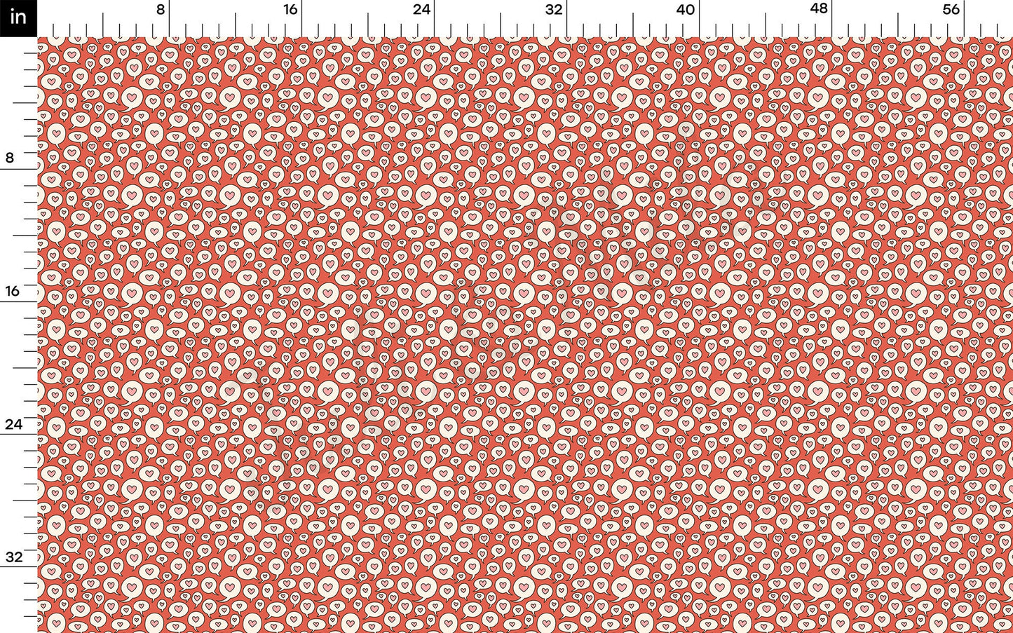 Valentines Day Bullet Textured Fabric AA1007