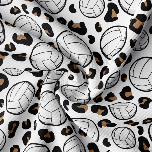 VolleyBall Cheetah Bullet Textured Fabric AA1012