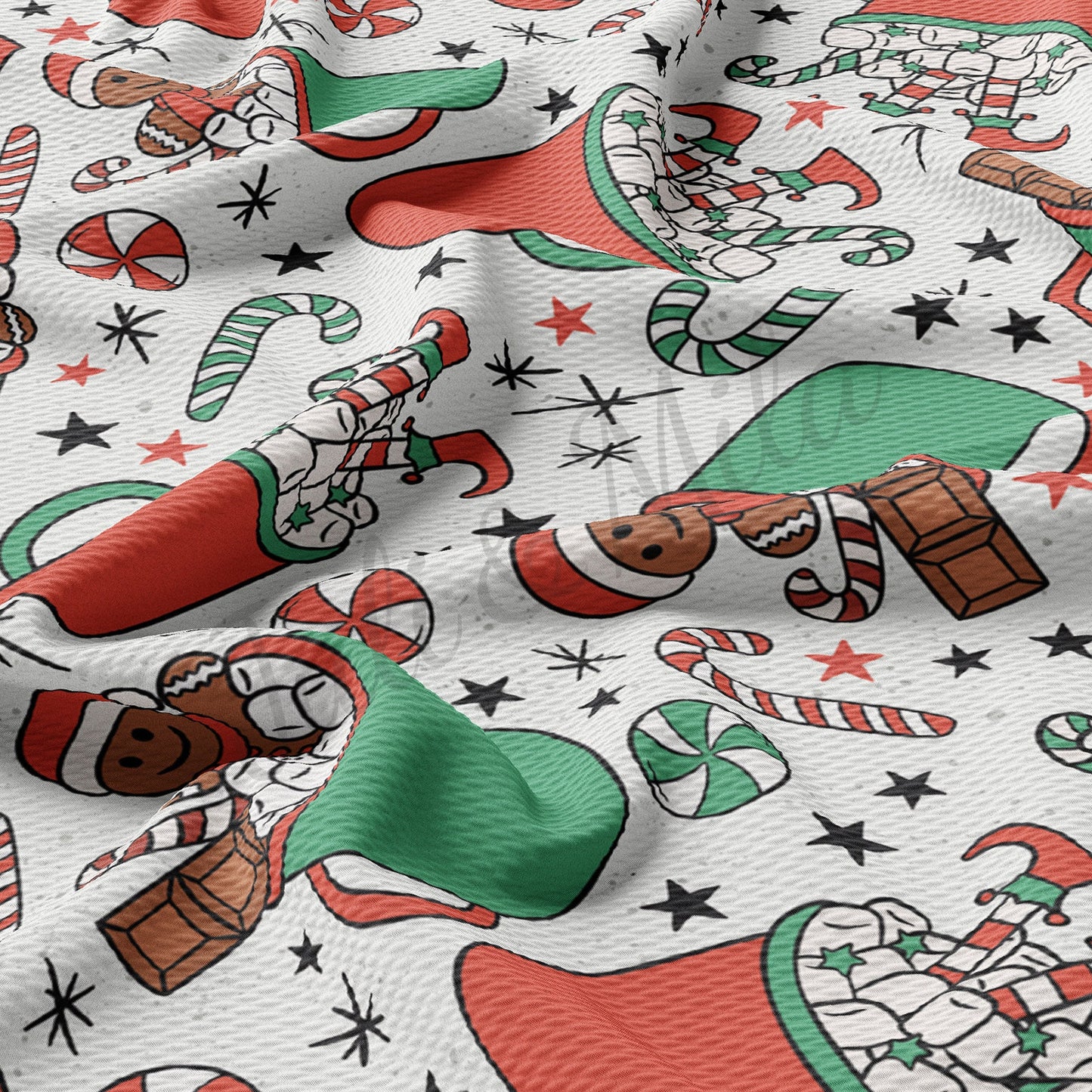 Christmas Textured Fabric AA1072