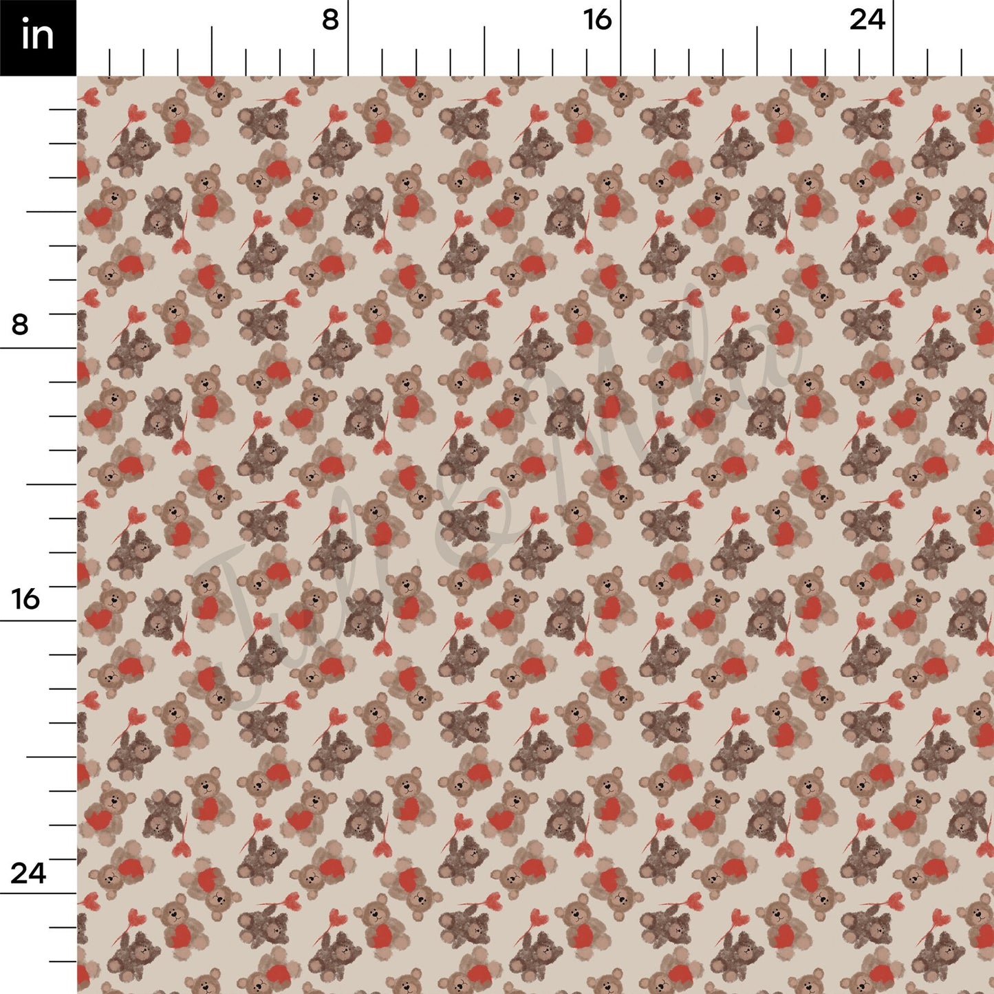 Valentines Day Bullet Textured Fabric AA1114