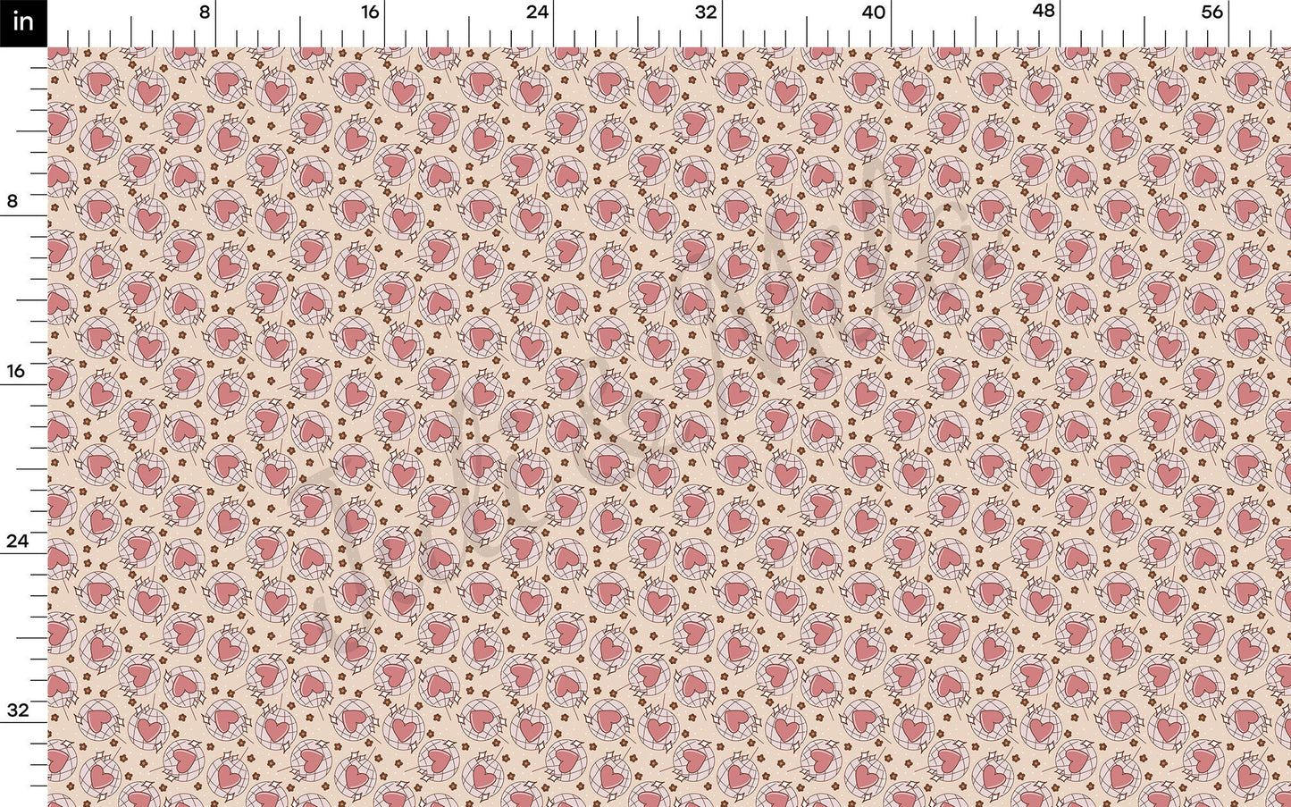 Valentines Day Bullet Textured Fabric AA1116