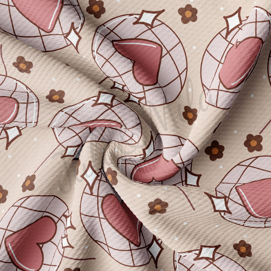 Valentines Day Bullet Textured Fabric AA1116