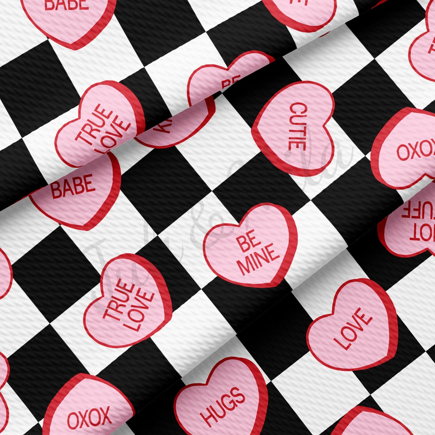 Valentines Day Bullet Textured Fabric AA1133
