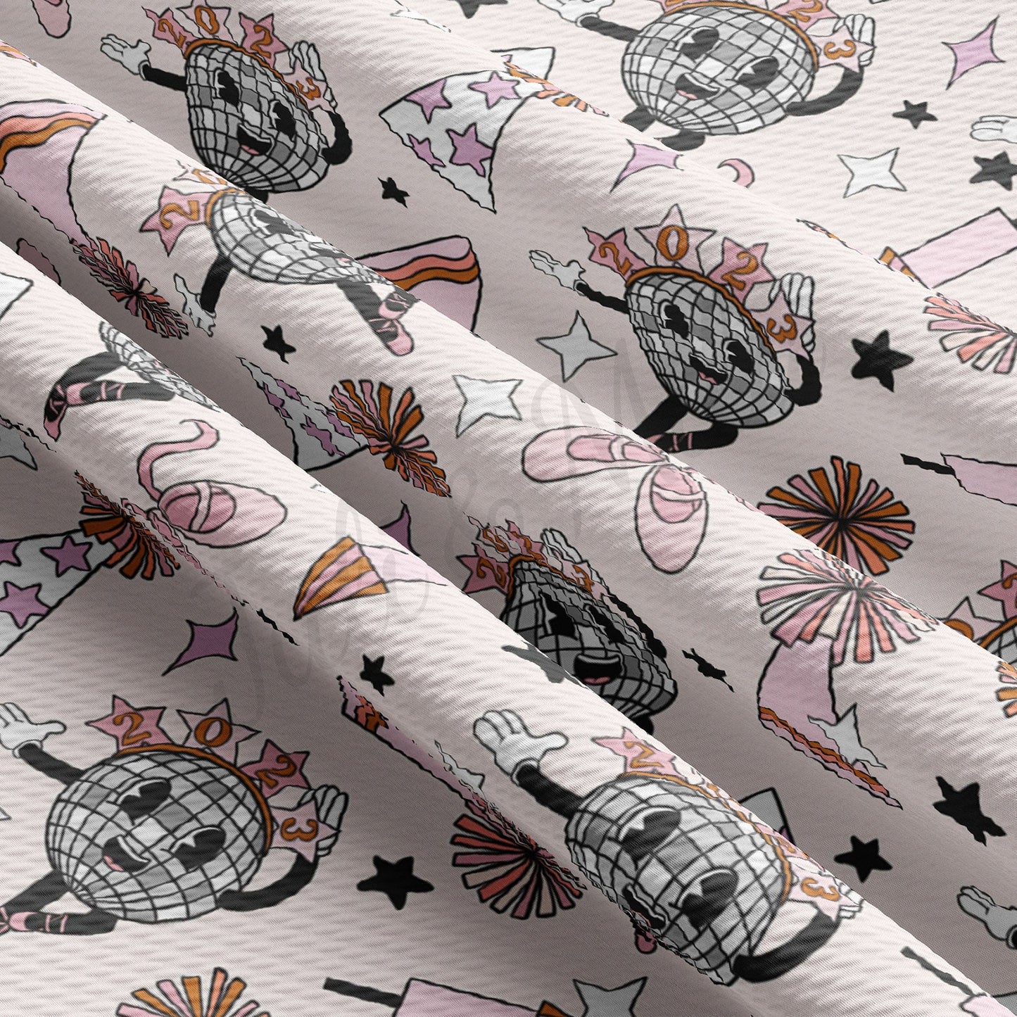 New Year Bullet Textured Fabric AA1152