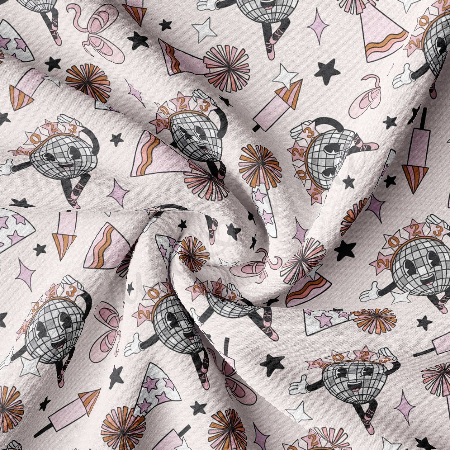 New Year Bullet Textured Fabric AA1152