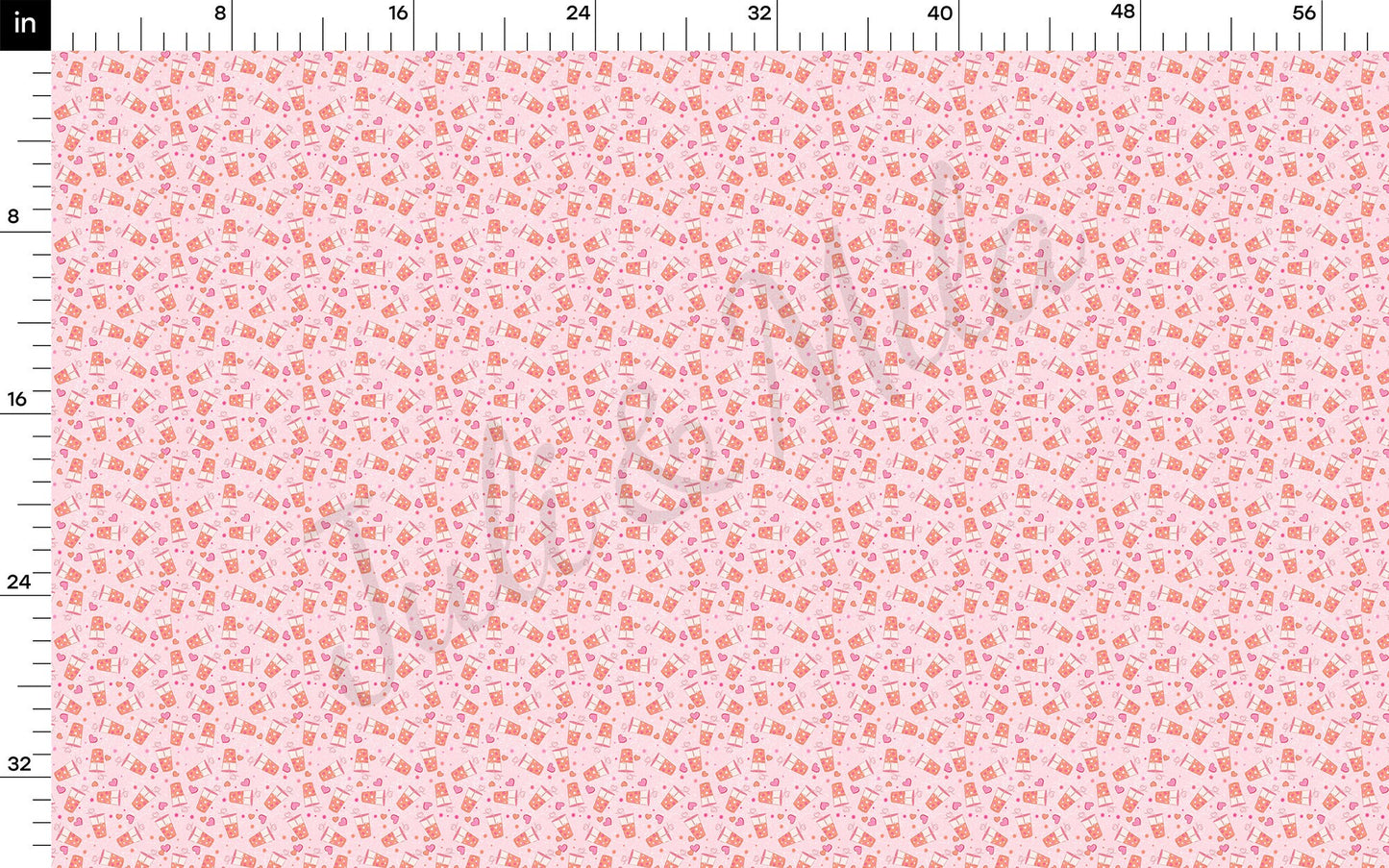 Valentines Day Bullet Textured Fabric AA1211