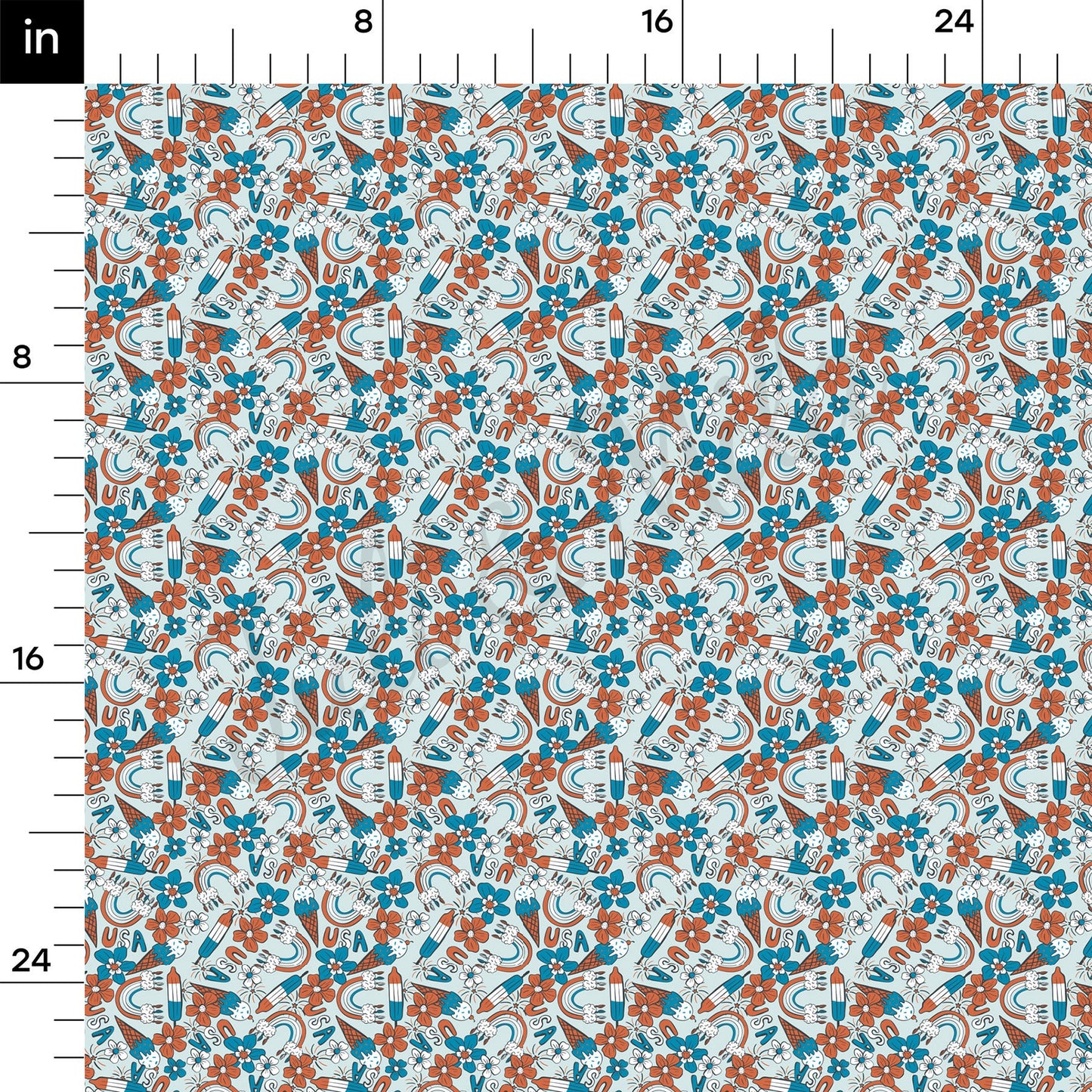 Patriotic 4th of July Liverpool Fabric AA1227