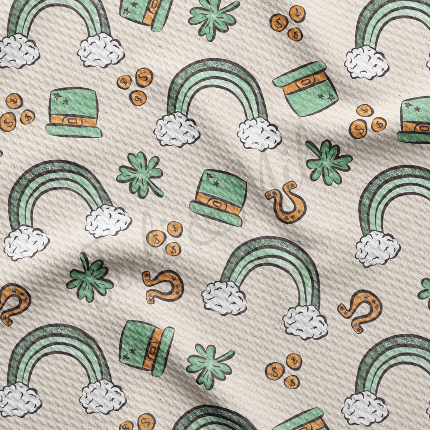 St. Patricks Day Bullet Textured Fabric AA1234