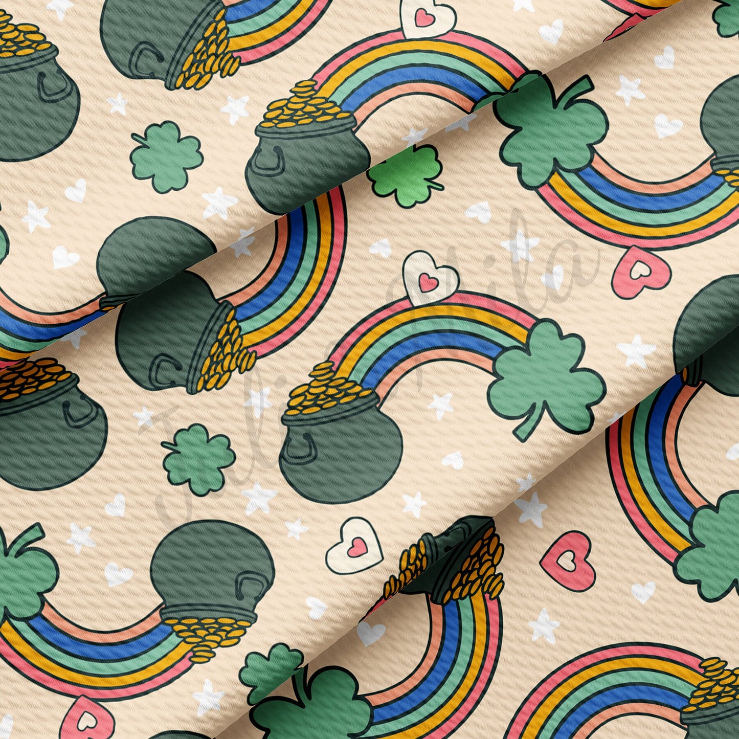 St. Patricks Day Bullet Textured Fabric AA1235
