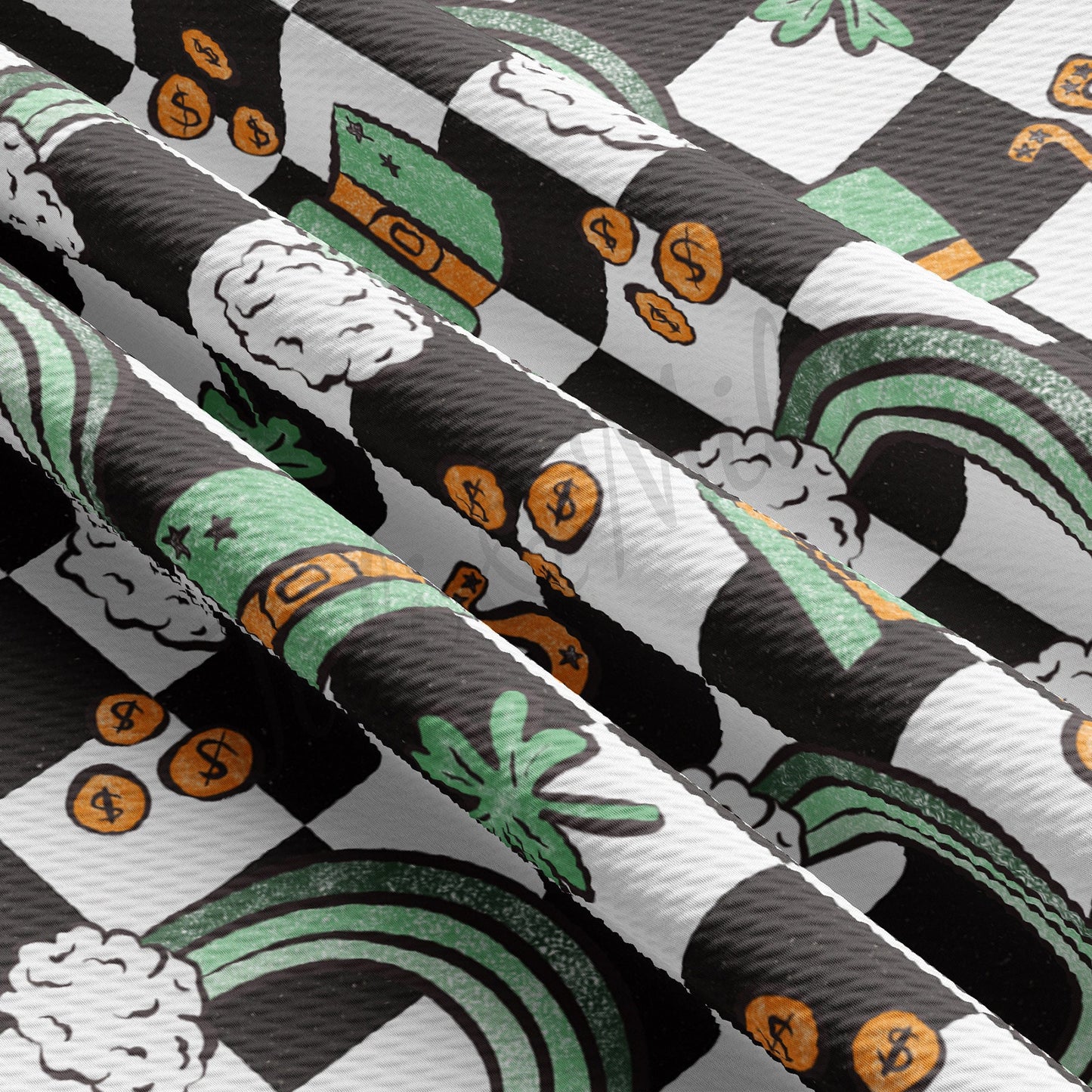 St. Patricks Day Bullet Textured Fabric AA1239
