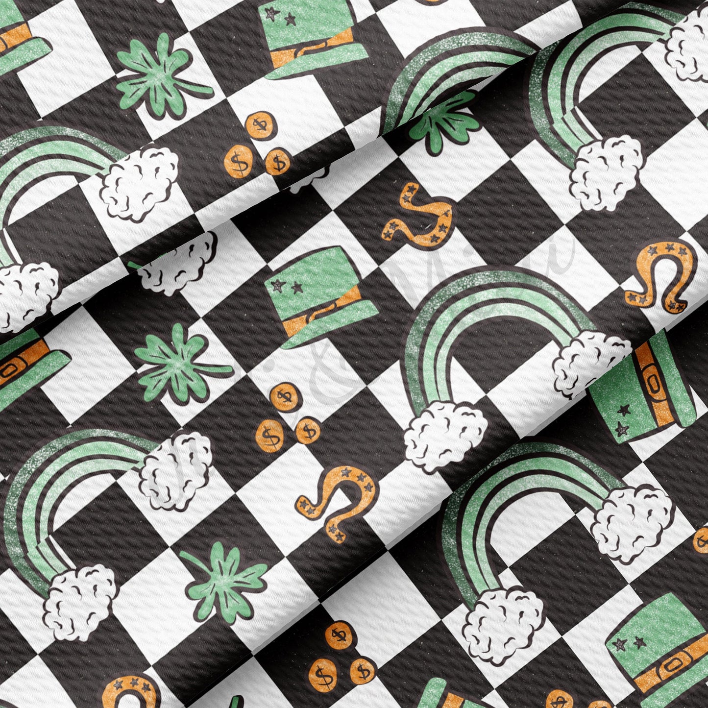 St. Patricks Day Bullet Textured Fabric AA1239